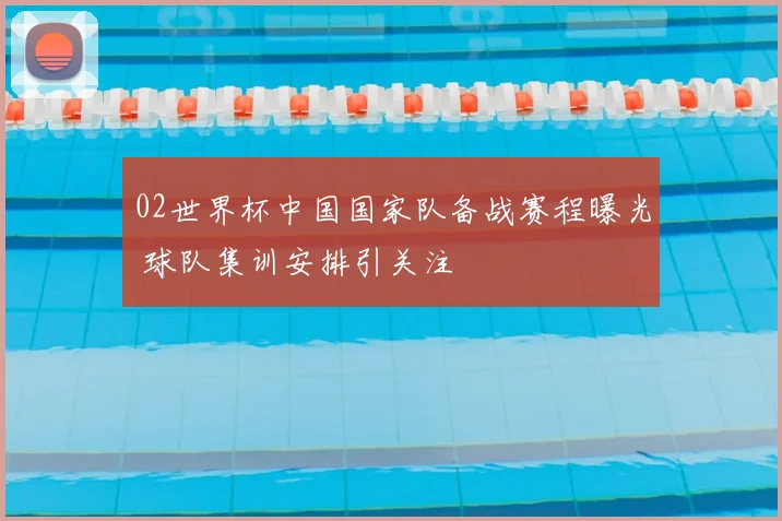 02世界杯中国国家队备战赛程曝光 球队集训安排引关注
